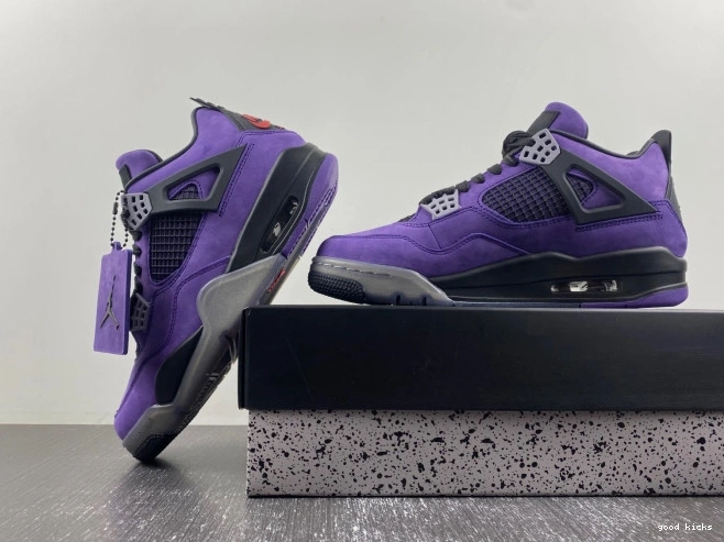 Cheap Suede Jordan Travis Air x Purple Scott 4 0714